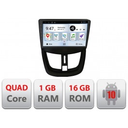 Navigatie dedicata Peugeot 207 Quad Core A-PE01 cu Android Radio Bluetooth Internet 1+16GB